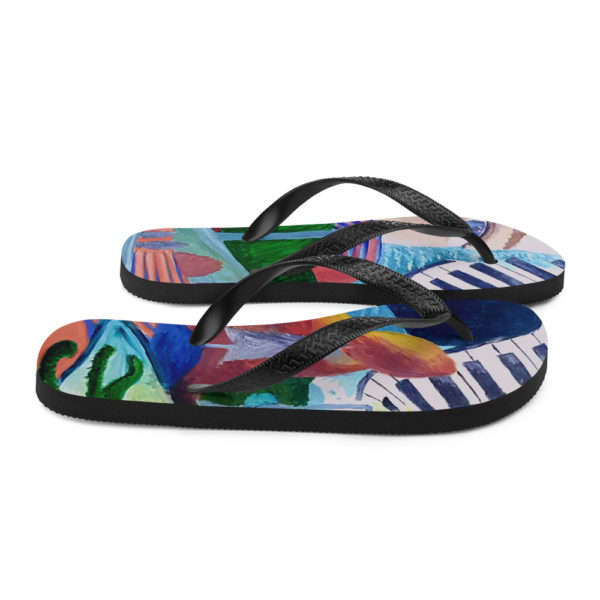 Colorful World Flip-Flops - Image 7