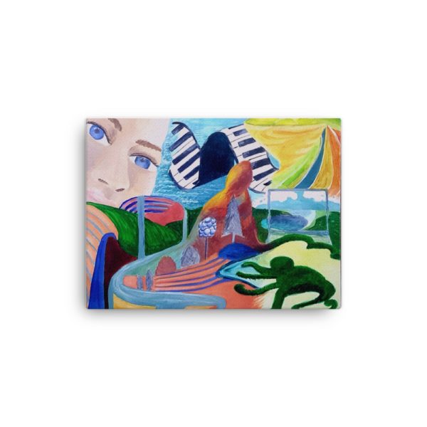World Seen Through Colorful Eyes Canvas - Image 3