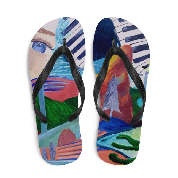 Colorful World Flip-Flops - Image 3