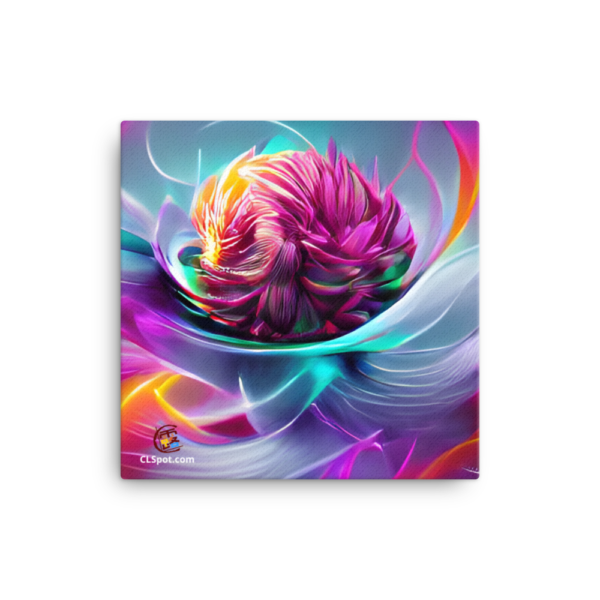 Rose Chrysanthemum Print Canvas - Image 2