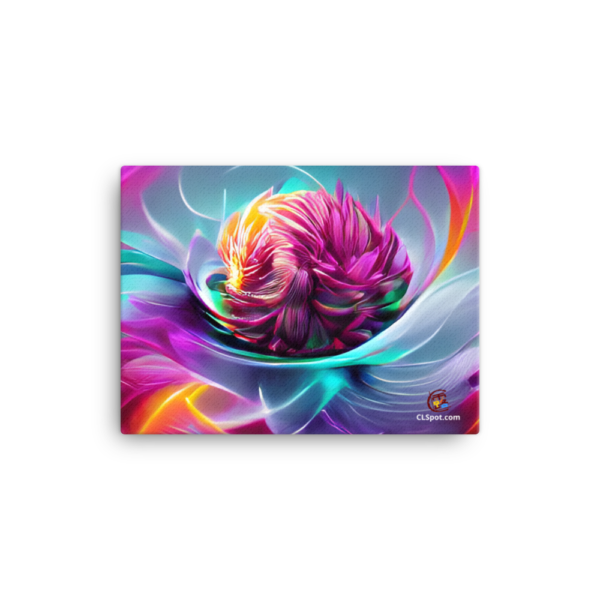 Rose Chrysanthemum Print Canvas - Image 3