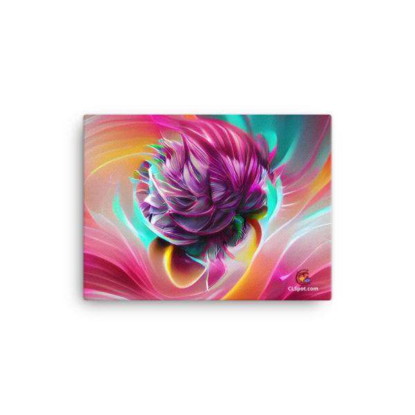 Electric Chrysanthemum Art Canvas