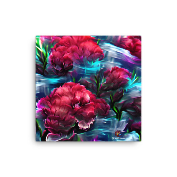 Water Carnations Art Canvas - Image 3