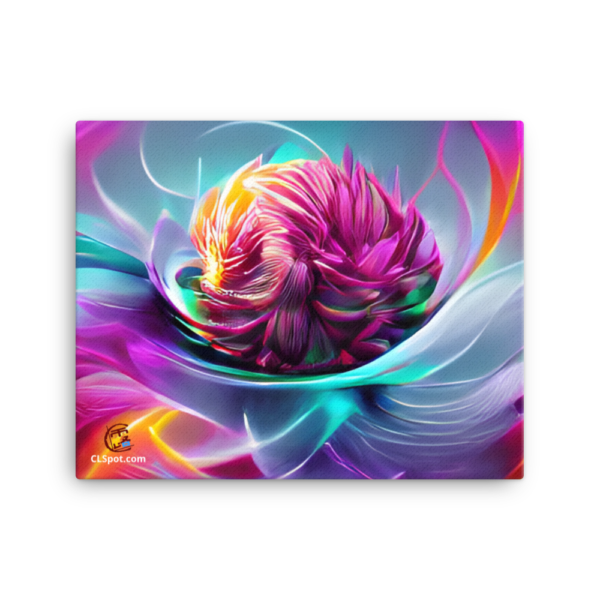 Rose Chrysanthemum Print Canvas - Image 5