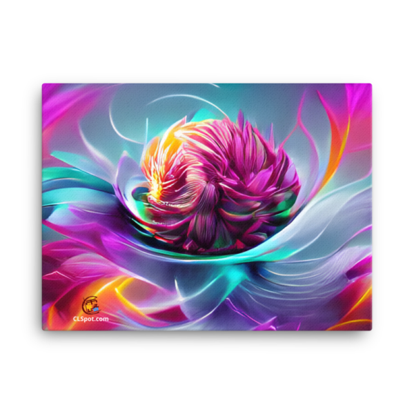 Rose Chrysanthemum Print Canvas - Image 6