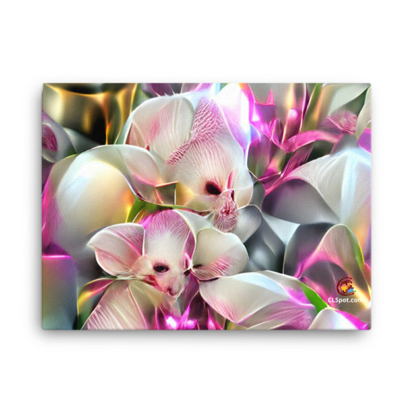 Metallic Orchids Art Canvas - Image 5