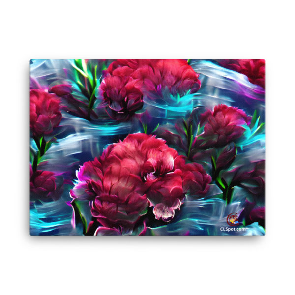 Water Carnations Art Canvas
