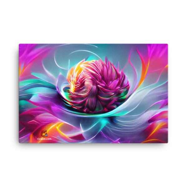 Rose Chrysanthemum Print Canvas